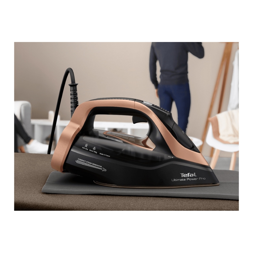 Tefal - Naparovacia žehlička ULTIMATE POWER 3200W/230V medená/čierna