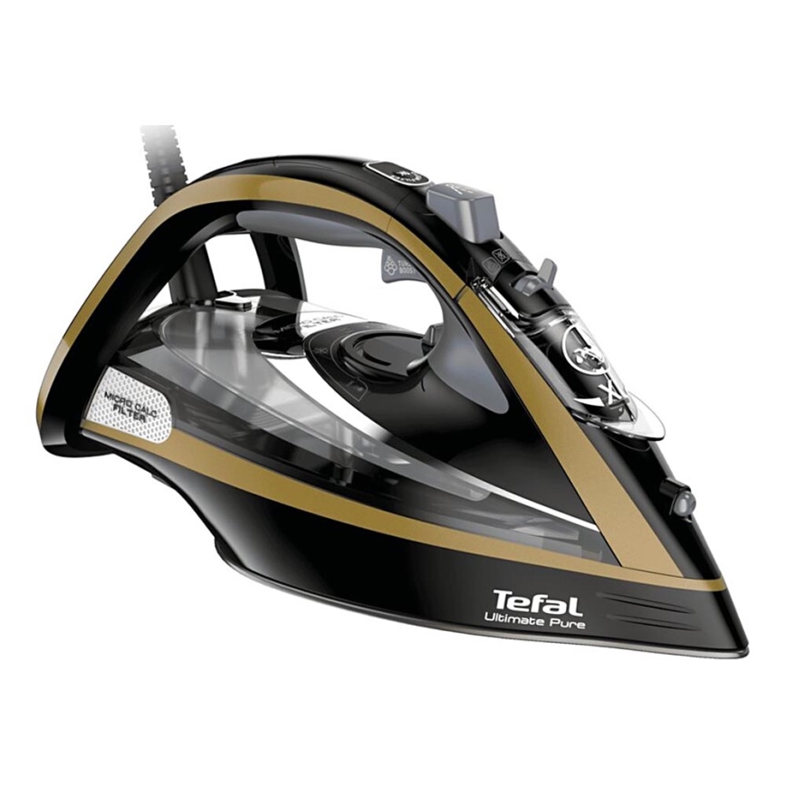 Tefal - Naparovacia žehlička ULTIMATE PURE 3000W/230V zlatá/čierna
