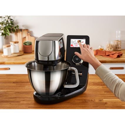 Tefal - Nerezový kuchynský robot s váhou I-COACH TOUCH 1200W/230V
