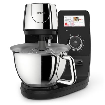 Tefal - Nerezový kuchynský robot s váhou I-COACH TOUCH 1200W/230V