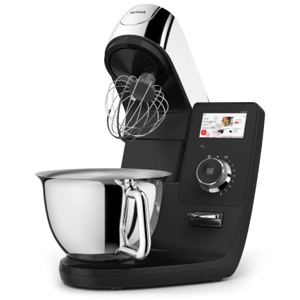 Tefal - Nerezový kuchynský robot s váhou I-COACH TOUCH 1200W/230V