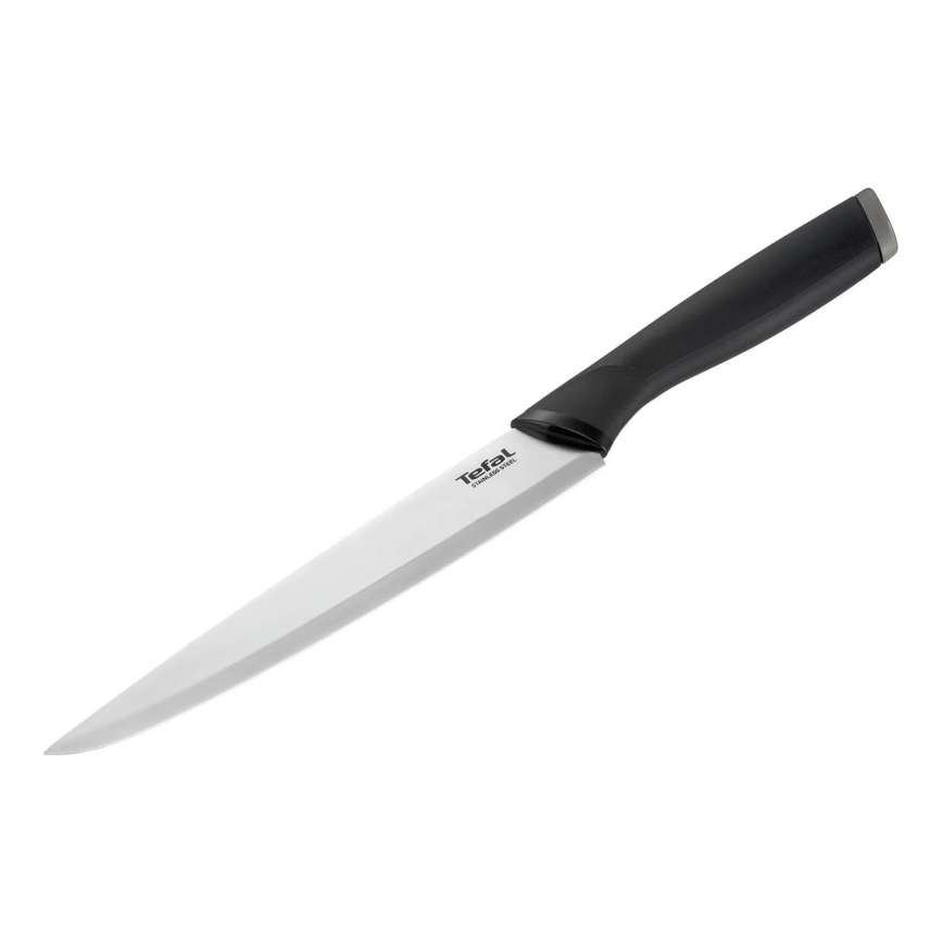 Tefal - Nerezový nôž porcovací COMFORT 20 cm lesklý chróm/čierna