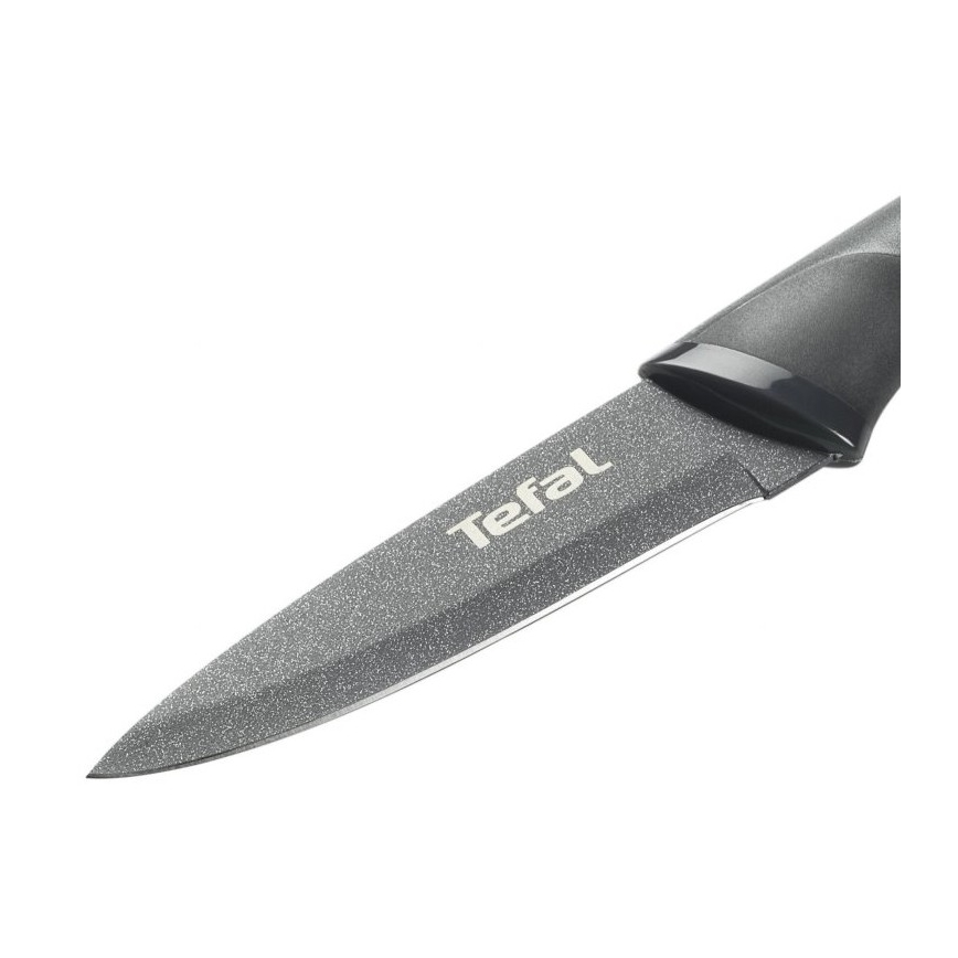 Tefal - Nerezový nôž vykrajovací FRESH KITCHEN 9 cm šedá/zelená