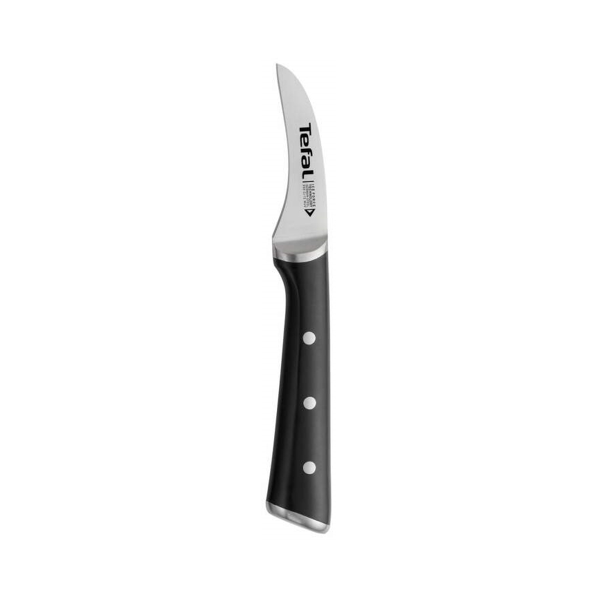 Tefal - Nerezový nôž vykrajovací ICE FORCE 7 cm lesklý chróm/čierna