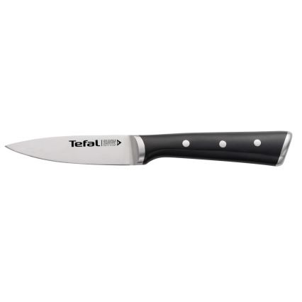 Tefal - Nerezový nôž vykrajovací ICE FORCE 9 cm lesklý chróm/čierna