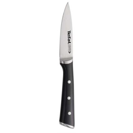 Tefal - Nerezový nôž vykrajovací ICE FORCE 9 cm lesklý chróm/čierna