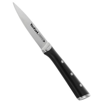 Tefal - Nerezový nôž vykrajovací ICE FORCE 9 cm lesklý chróm/čierna