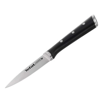 Tefal - Nerezový nôž vykrajovací ICE FORCE 9 cm lesklý chróm/čierna