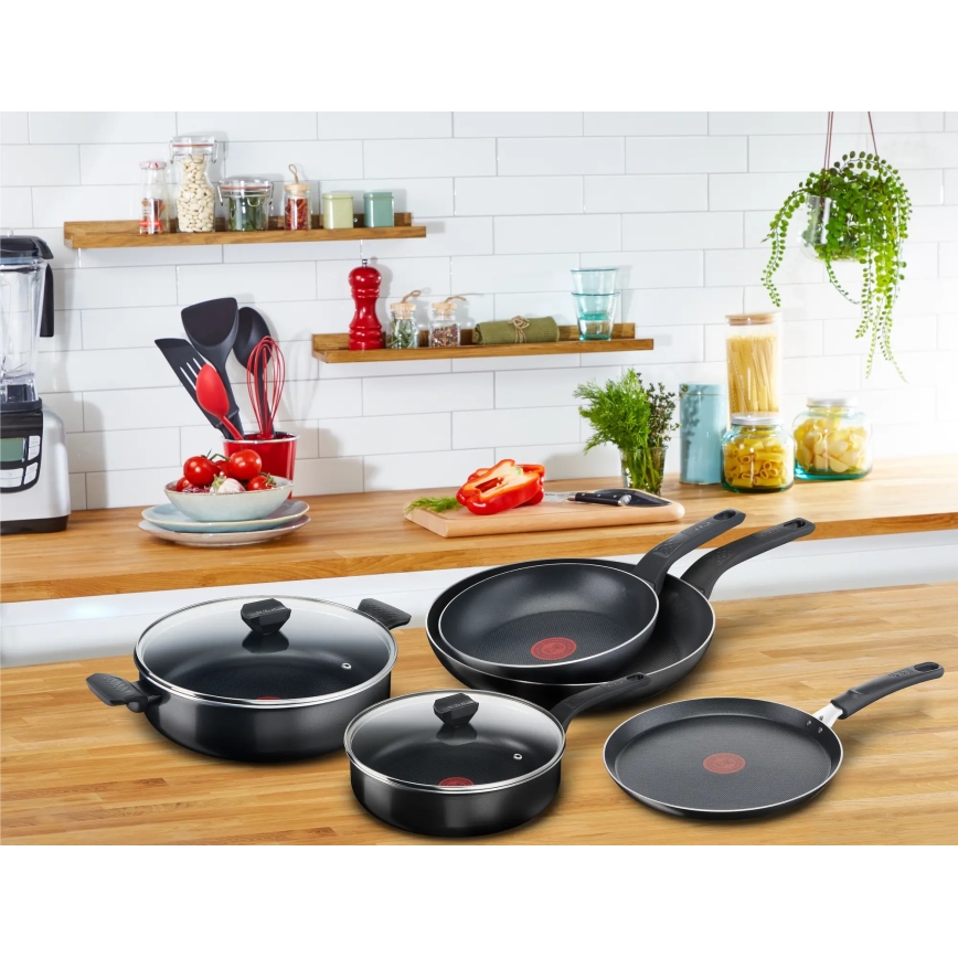 Tefal - Nízky kastról s pokrievkou  SIMPLY CLEAN 28 cm