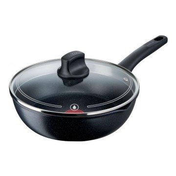 Tefal - Panvica s pokrievkou BLACK STONE 26 cm