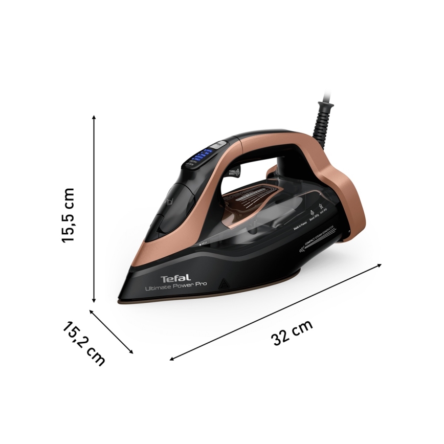 Tefal - Parná žehlička ULTIMATE POWER 3200W/230V medená/čierna