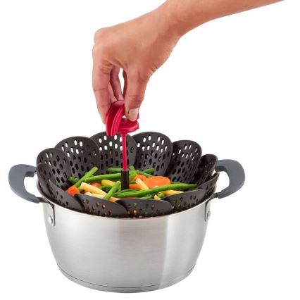 Tefal - Parný košík INGENIO čierna/červená