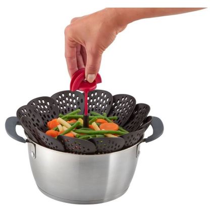 Tefal - Parný košík INGENIO čierna/červená