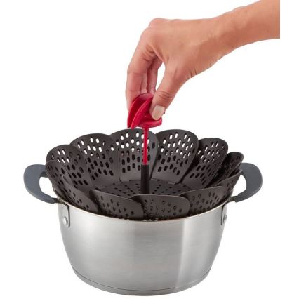 Tefal - Parný košík INGENIO čierna/červená