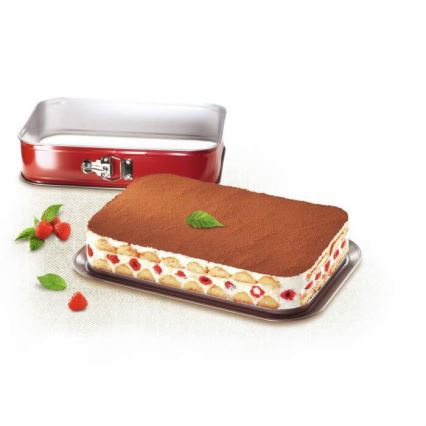 Tefal - Rozkladacia forma na koláč DELIBAKE 36x24 cm červená