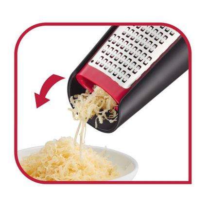 Tefal - Ručné obojstranné strúhadlo INGENIO nerez/čierna