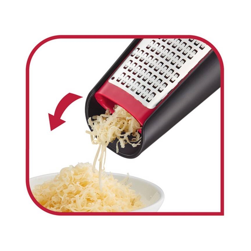 Tefal - Ručné obojstranné strúhadlo INGENIO nerez/čierna