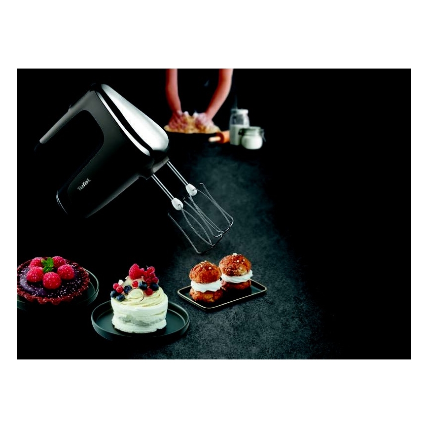 Tefal - Ručný šľahač POWERMIX SILENCE 600W/230V čierna/šedá