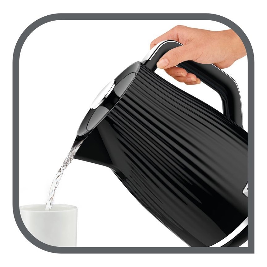 Tefal - Rýchlovarná kanvica LOFT 1,7 l 2400W/230V čierna
