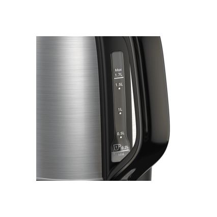 Tefal - Rýchlovarná kanvica SUBITO 1,7l 2400W/230V nerez/čierna