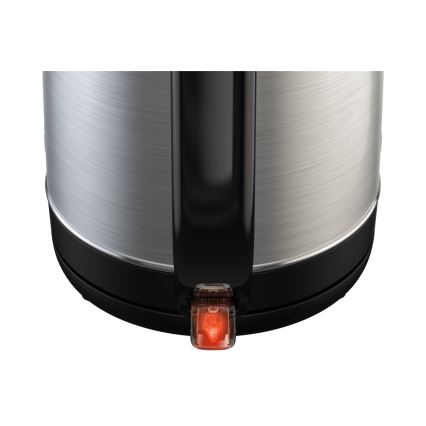 Tefal - Rýchlovarná kanvica SUBITO 1,7l 2400W/230V nerez/čierna