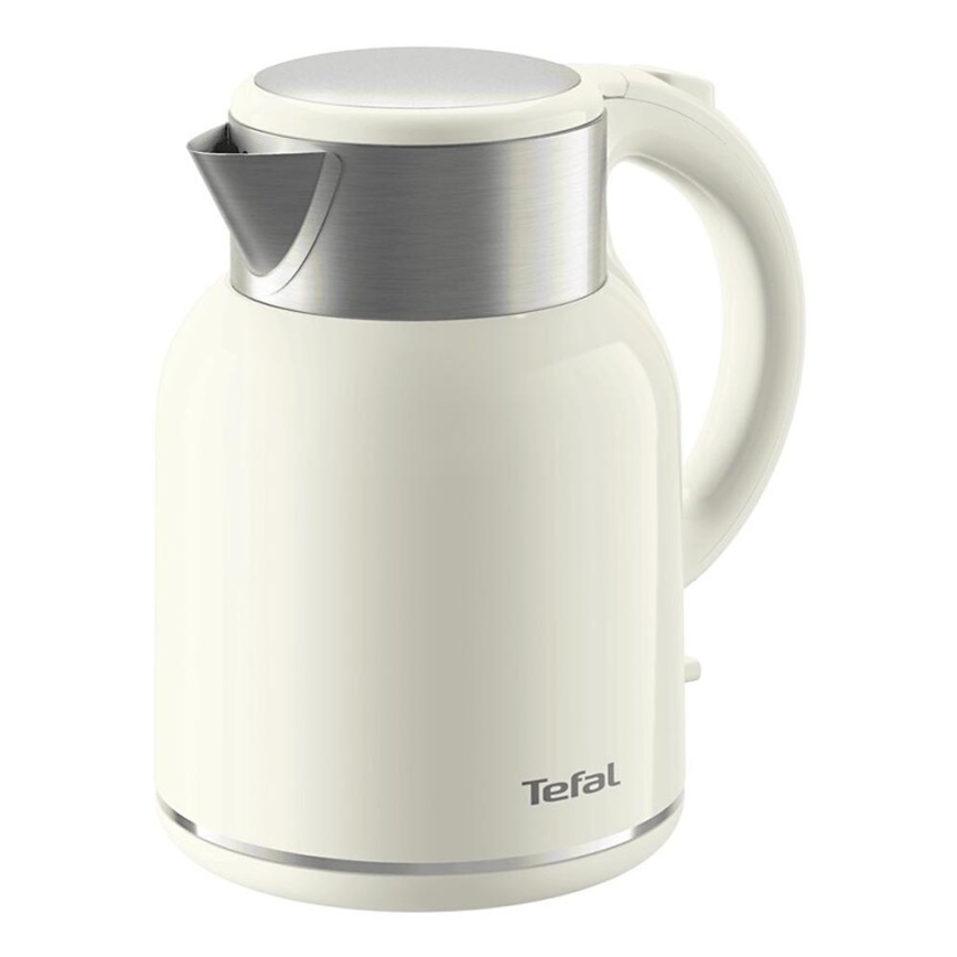 Tefal - Rýchlovarná kanvica THERMO PROTECT XL 1,9l 1650W/230V nerez/biela