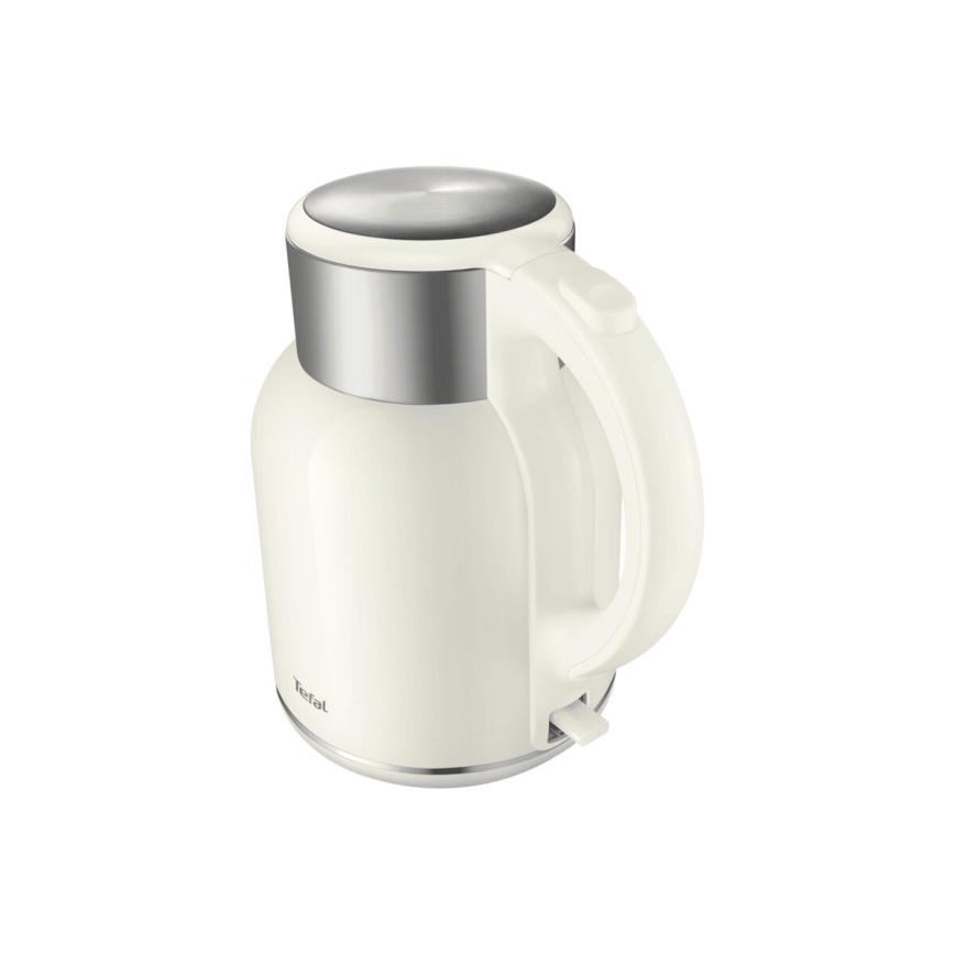 Tefal - Rýchlovarná kanvica THERMO PROTECT XL 1,9l 1650W/230V nerez/biela