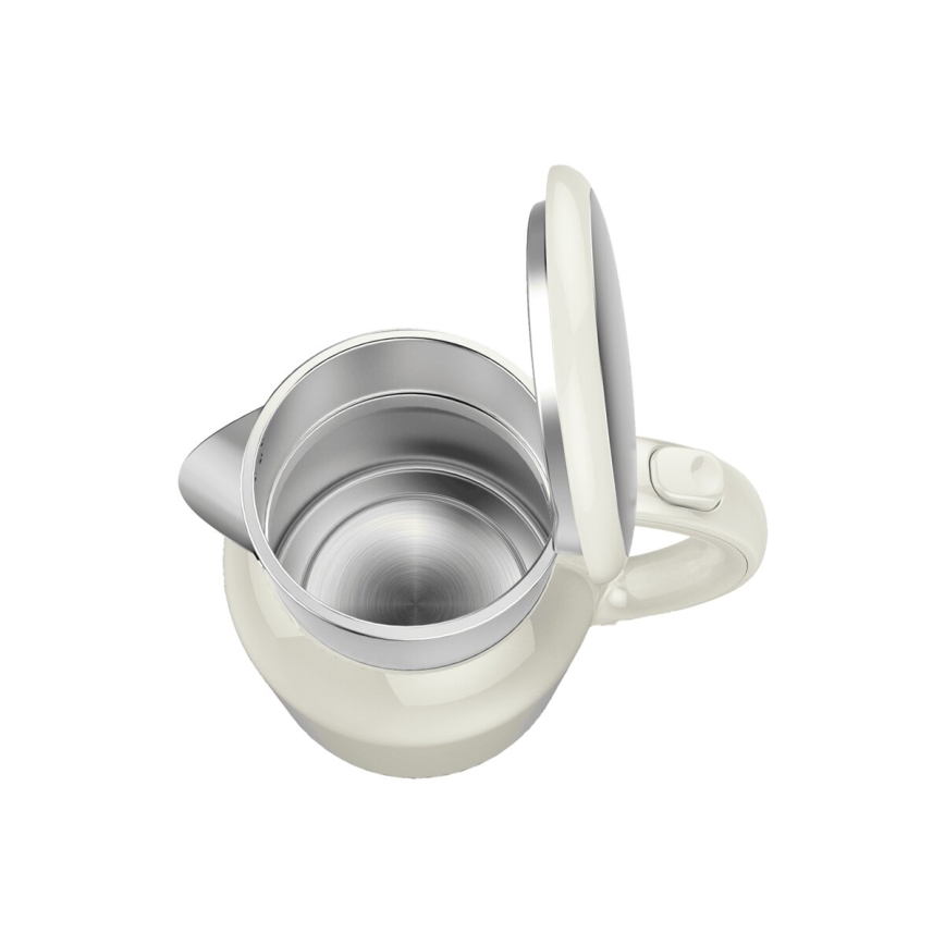 Tefal - Rýchlovarná kanvica THERMO PROTECT XL 1,9l 1650W/230V nerez/biela