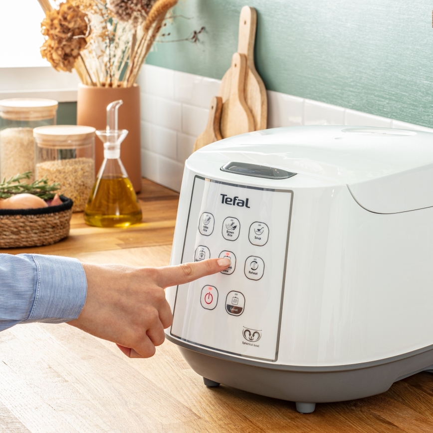 Tefal - Ryžovar 8v1 EASY COOK 750W/230V 5 l biela