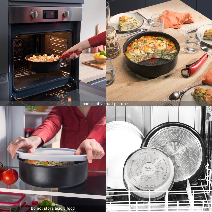 Tefal - Sada 3 ks panvíc INGENIO INTENS' CERAM
