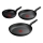 Tefal - Sada 3 panvice DARK ESSENTIAL