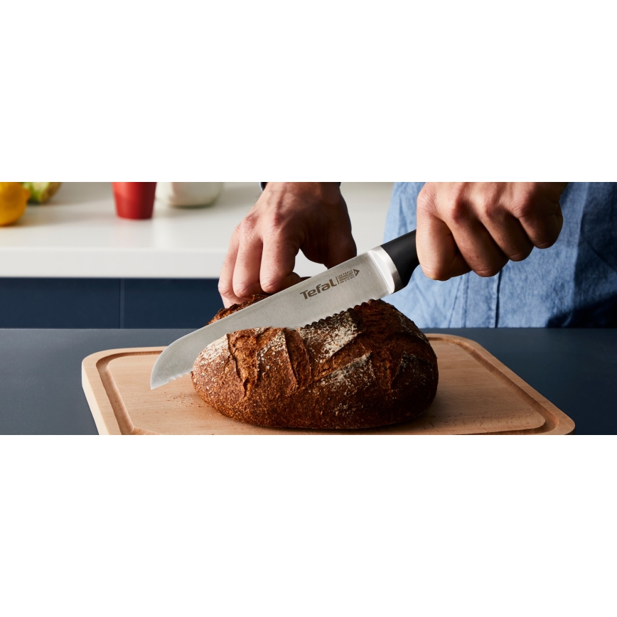 Tefal - Sada kuchynských nožov s blokom ICE FORCE 4 ks