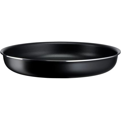 Tefal - Sada panvíc 3 ks INGENIO EASY COOK & CLEAN BLACK