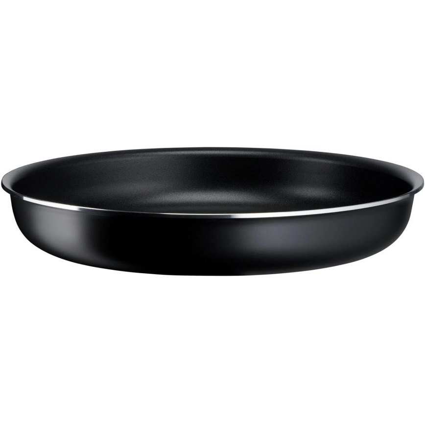 Tefal - Sada panvíc 3 ks INGENIO EASY COOK & CLEAN BLACK