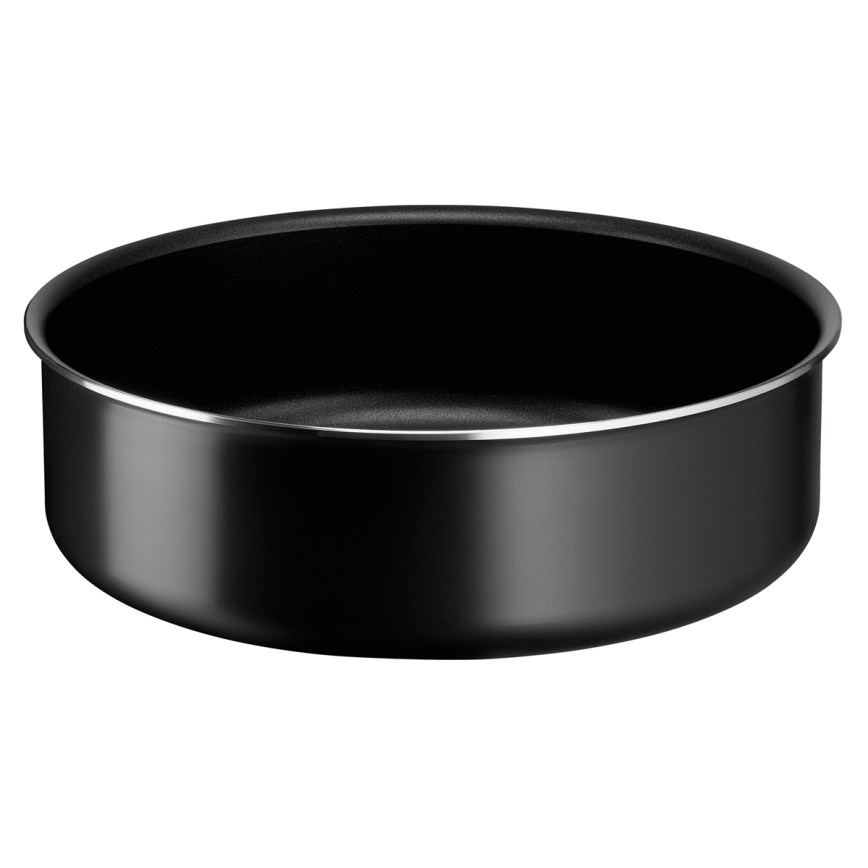 Tefal - Sada panvíc 3 ks INGENIO EASY COOK & CLEAN BLACK