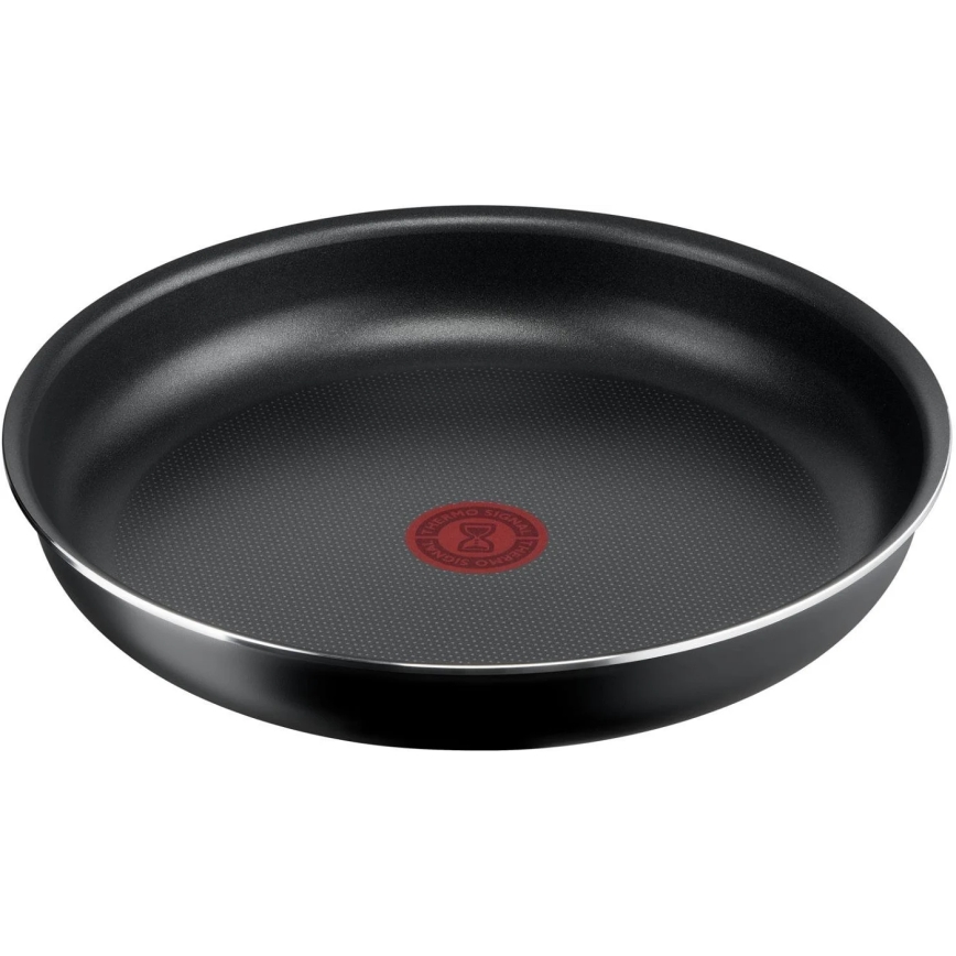 Tefal - Sada panvíc 3 ks INGENIO EASY COOK & CLEAN BLACK
