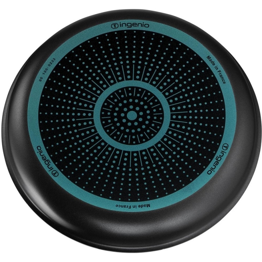 Tefal - Sada panvíc 3 ks INGENIO EASY COOK & CLEAN BLACK