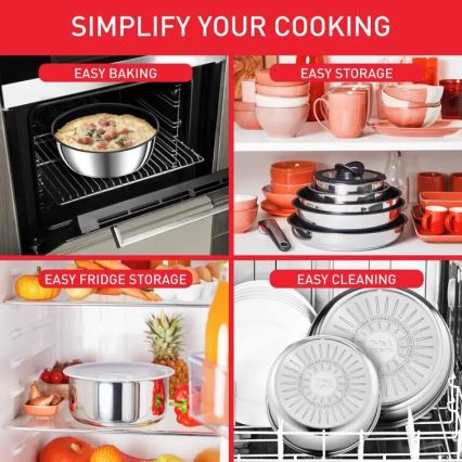 Tefal - Sada riadu 13 ks INGENIO PREFERENCE ON nerez