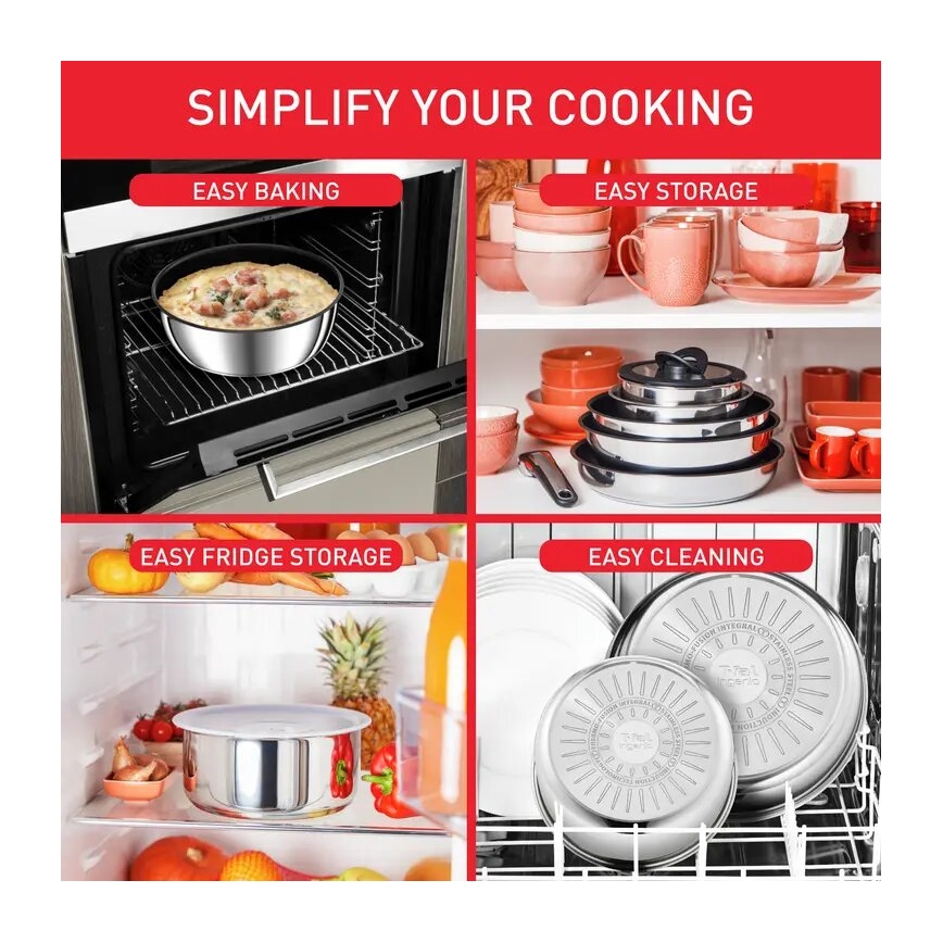Tefal - Sada riadu 13 ks INGENIO PREFERENCE ON nerez