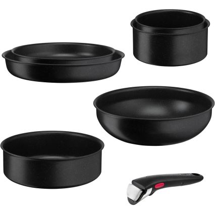 Tefal - Sada riadu 7 ks INGENIO BLACK STONE