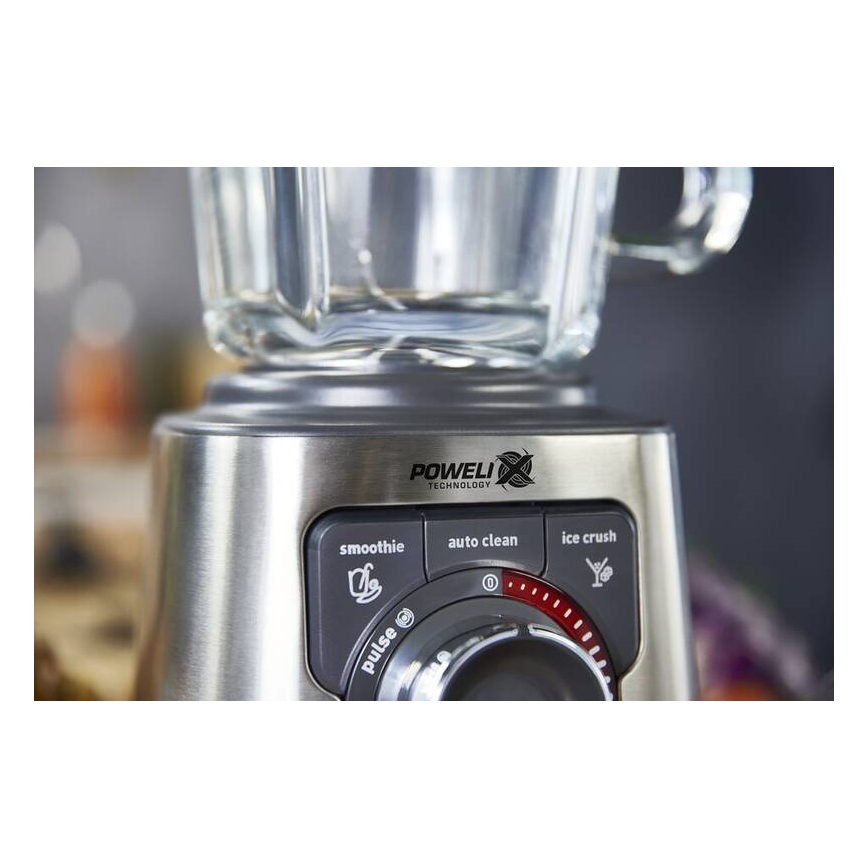 Tefal - Stolný mixér 2 l PERFECTMIX+ 1200W/230V matný chróm/čierna