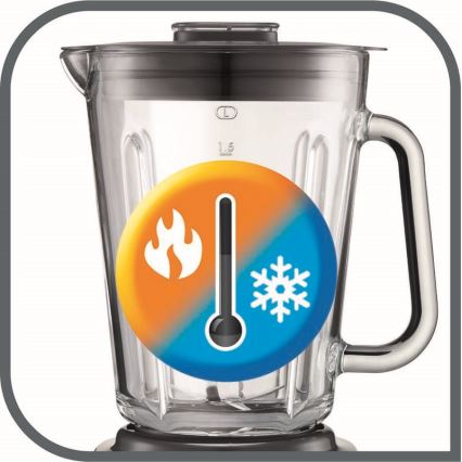 Tefal - Stolný mixér 2 l PERFECTMIX+ 1200W/230V matný chróm/čierna