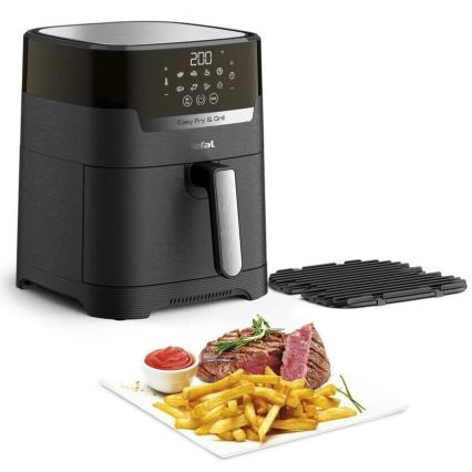 Tefal - Teplovzdušná fritéza 4,2 l EASY FRY&GRILL 2v1 1550W/230V čierna