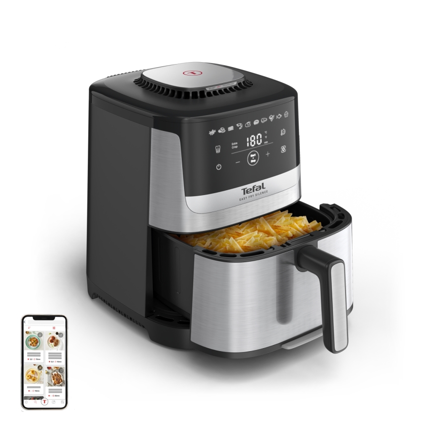 Tefal - Teplovzdušná fritéza 5 l EASY FRY SILENCE 10v1 1400-1670W/230V