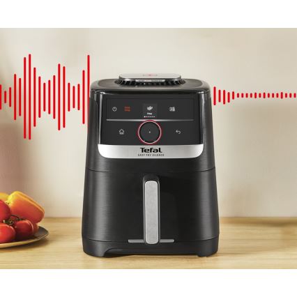Tefal - Teplovzdušná fritéza 5 l EASY FRY SILENCE SMART 1400-1670W/230V
