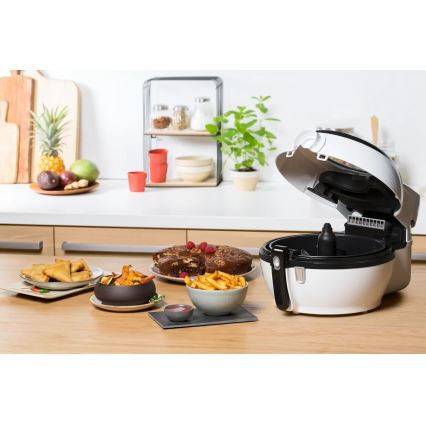 Tefal - Teplovzdušná fritéza ACTIFRY GENIUS DUAL MOTION 1,2l 1350W/230V biela