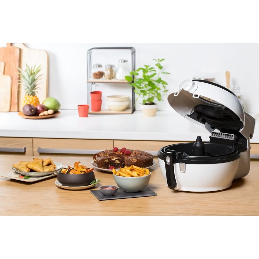 Tefal - Teplovzdušná fritéza ACTIFRY GENIUS DUAL MOTION 1,2l 1350W/230V biela