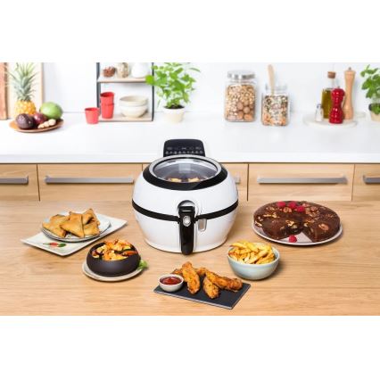 Tefal - Teplovzdušná fritéza ACTIFRY GENIUS DUAL MOTION 1,2l 1350W/230V biela