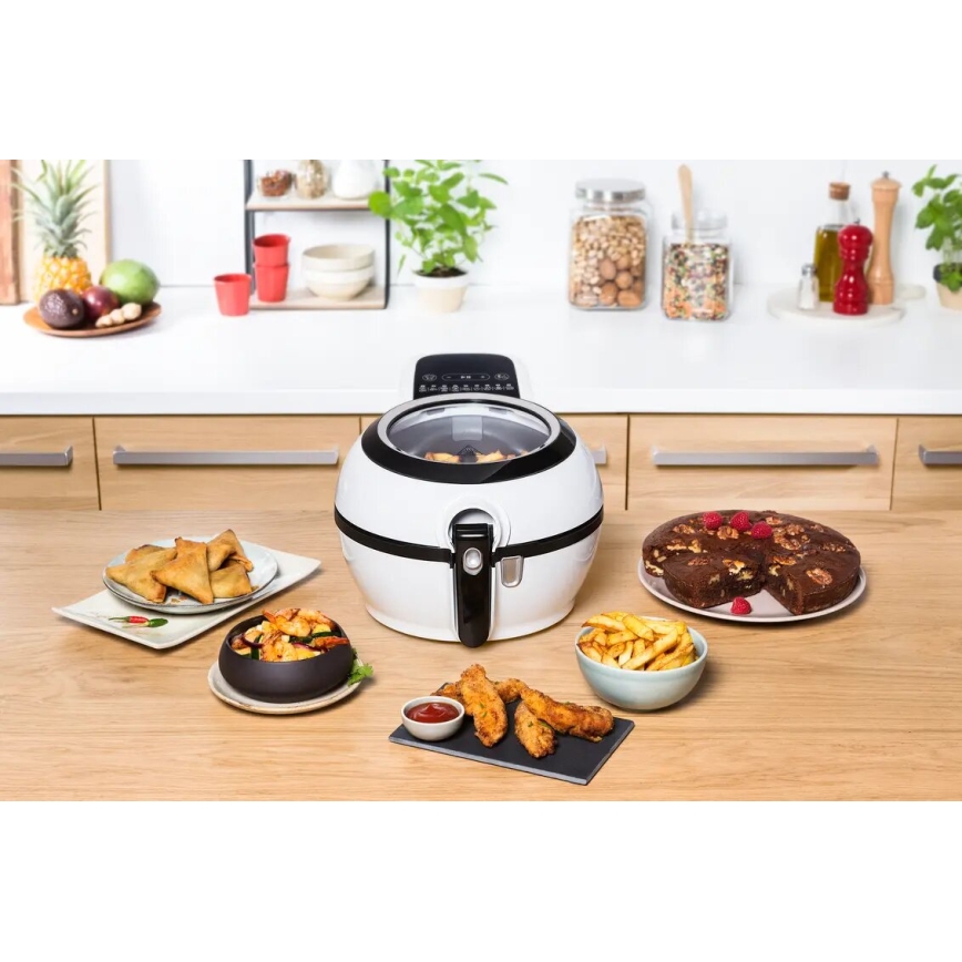 Tefal - Teplovzdušná fritéza ACTIFRY GENIUS DUAL MOTION 1,2l 1350W/230V biela