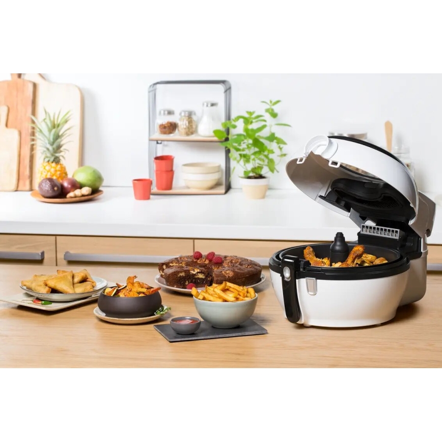 Tefal - Teplovzdušná fritéza ACTIFRY GENIUS DUAL MOTION 1,2l 1350W/230V biela